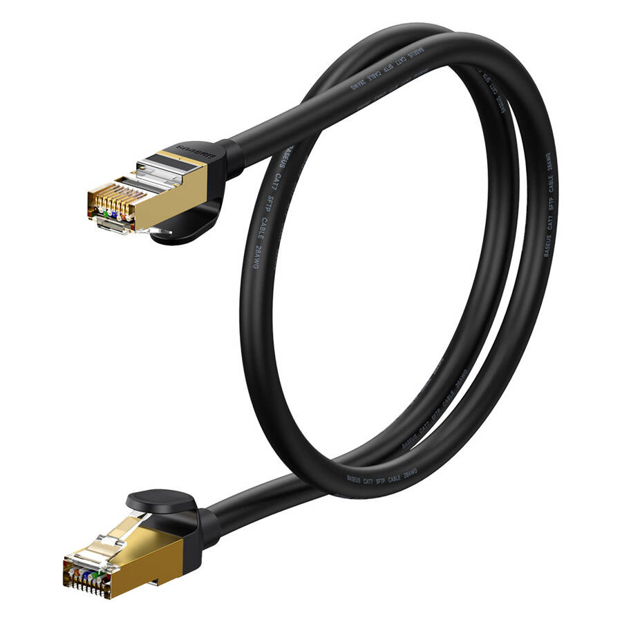 BASEUS SPEED SEVEN HIGH SPEED RJ45 NETWORK CABLE 10GBPS 0.5M BLACK (WKJS010001)