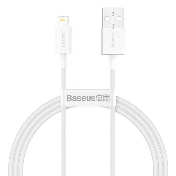 BASEUS SUPERIOR SERIES CABLE USB TO LIGHTNING, 2.4A, 1M (WHITE)