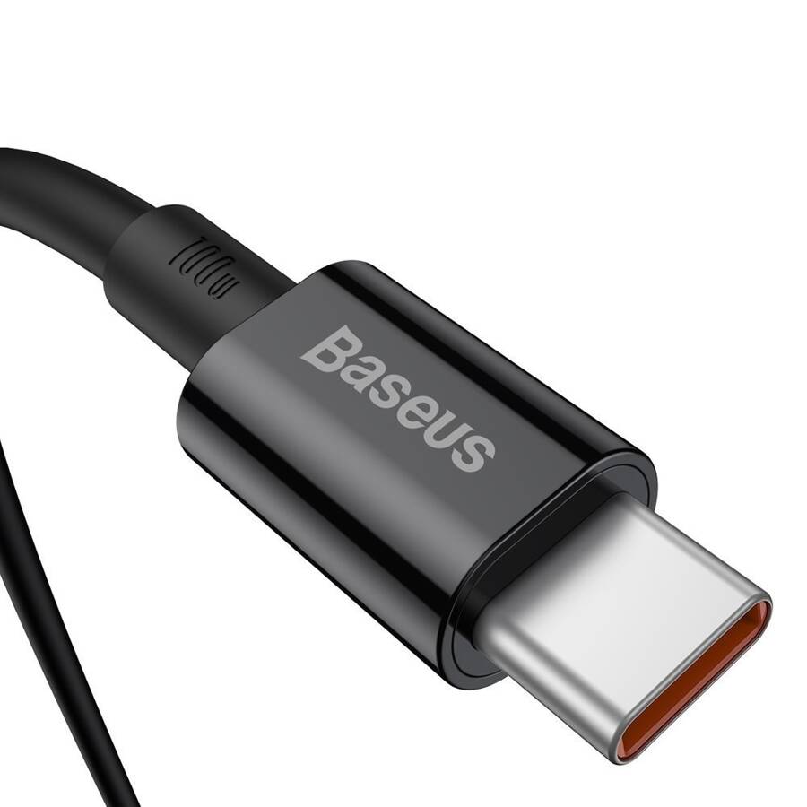 BASEUS SUPERIOR USB TYPE C - USB  TYPE C CABLE QUICK CHARGE / POWER DELIVERY / FCP 100W 5A 20V 2M BLACK (CATYS-C01)