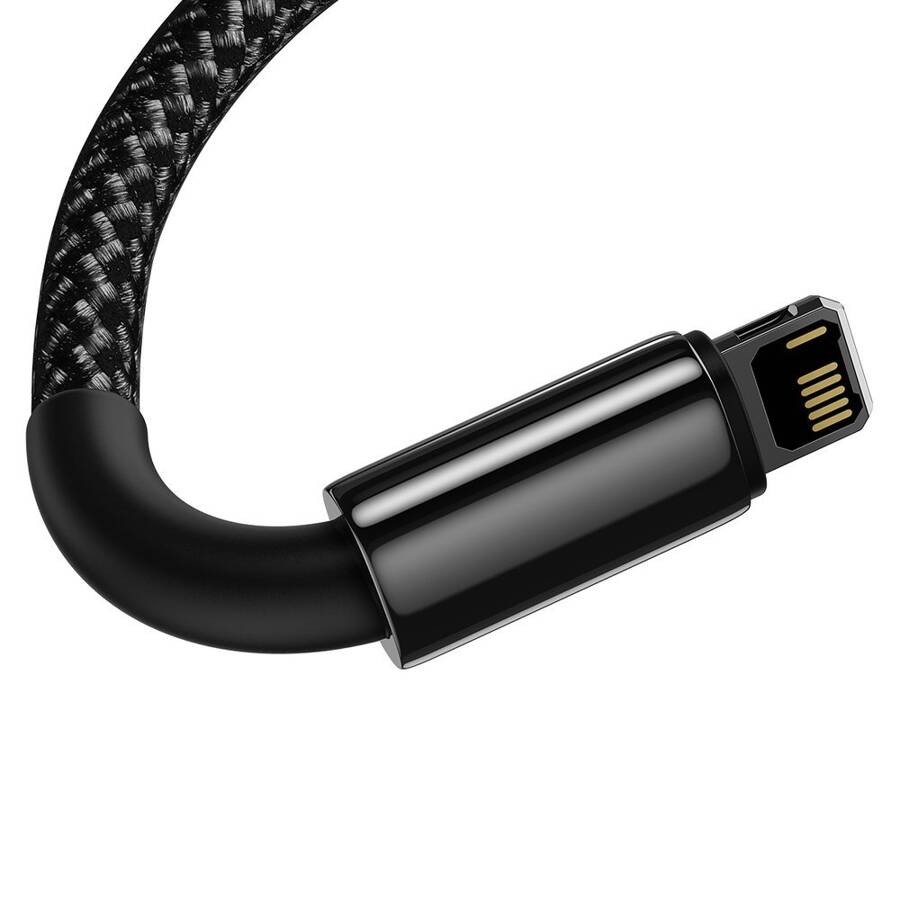 BASEUS TUNGSTEN USB - LIGHTNING CABLE 2,4 A 2 M BLACK (CALWJ-A01)