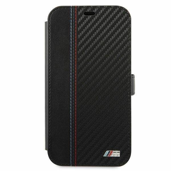 BMW BMFLBKP12SMCARBK IPHONE 12 MINI 5.4 "BLACK BOOK M COLLECTION PU CARBON STRIPE