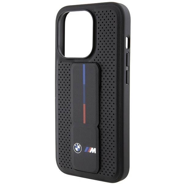 BMW BMHCP15XGSPPRK iPhone 15 Pro Max  6.7" czarny/black hardcase Grip Stand Smooth & Perforated