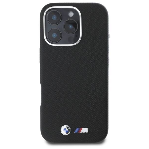 BMW BMHCP16L23PUFWKEV iPhone 16 Pro 6.3"  czarny/black hardcase M Edition Kevlar wrapped metal