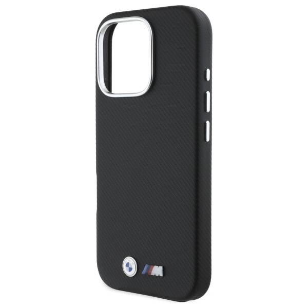 BMW BMHCP16L23PUFWKEV iPhone 16 Pro 6.3"  czarny/black hardcase M Edition Kevlar wrapped metal