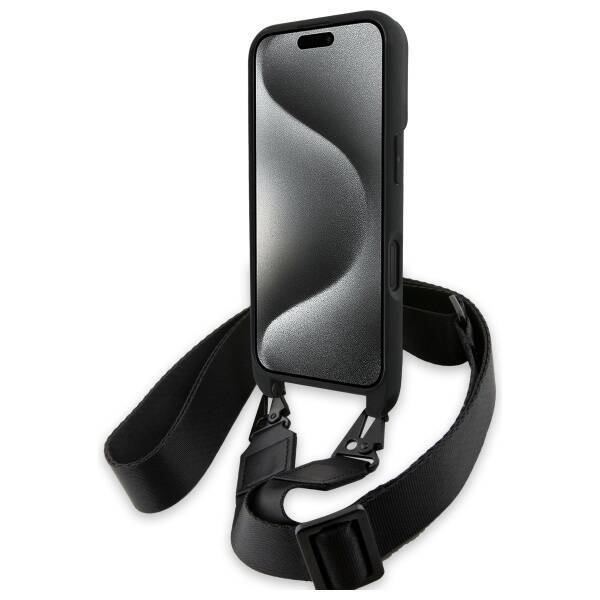 BMW BMHCP16S23PSCCK iPhone 16 6.1"        czarny/black hardcase M Edition Carbon Stripe & Strap