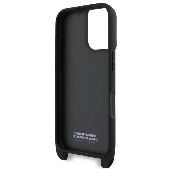 BMW BMHCP16S23PSCCK iPhone 16 6.1"        czarny/black hardcase M Edition Carbon Stripe & Strap