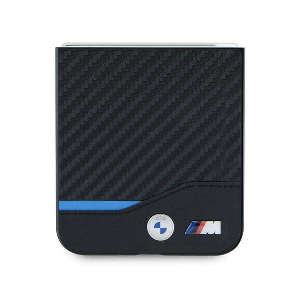 BMW BMHCZF622NBCK Z Flip6 F741 czarny/black hardcase Carbon Blue Line