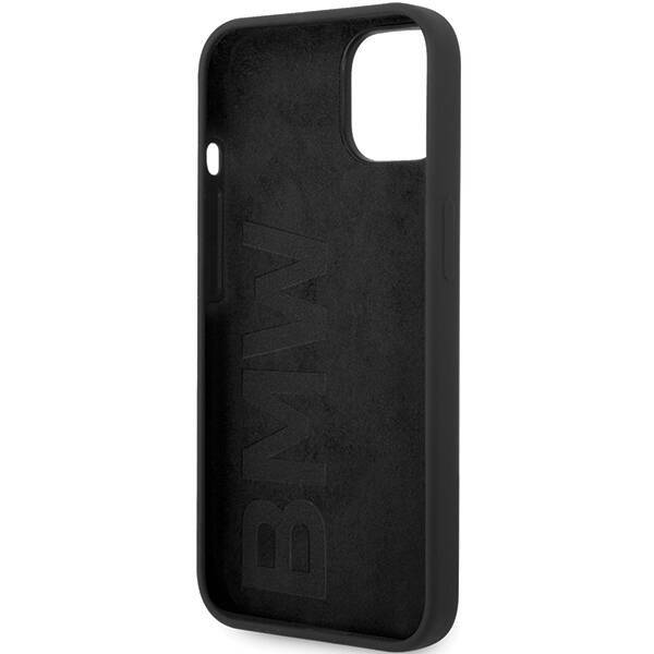 BMW BMHMP14SSILBK2 iPhone 14 / 15 / 13 6.1" czarny/black Signature Liquid Silicone MagSafe