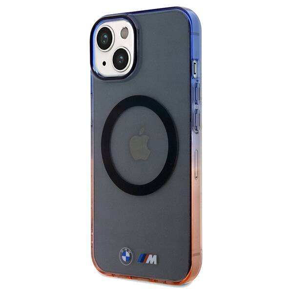 BMW BMHMP15SHTGE iPhone 15 / 14 / 13  6.1" szary/grey hardcase Gradient Bumper MagSafe