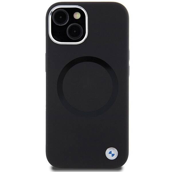 BMW BMHMP15SSILBK2 iPhone 15 / 14 / 13 6.1" czarny/black Signature Liquid Silicone MagSafe