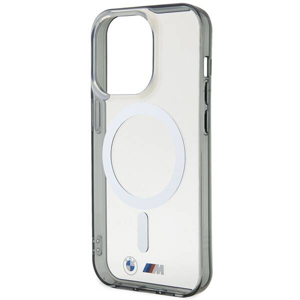 BMW BMHMP15XHCRS iPhone 15 Pro Max 6.7"  transparent hardcase Silver Ring MagSafe