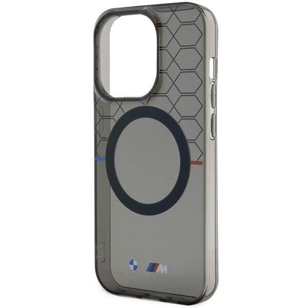 BMW BMHMP15XHGPK iPhone 15 Pro Max 6.7"  szary/grey hardcase Pattern MagSafe