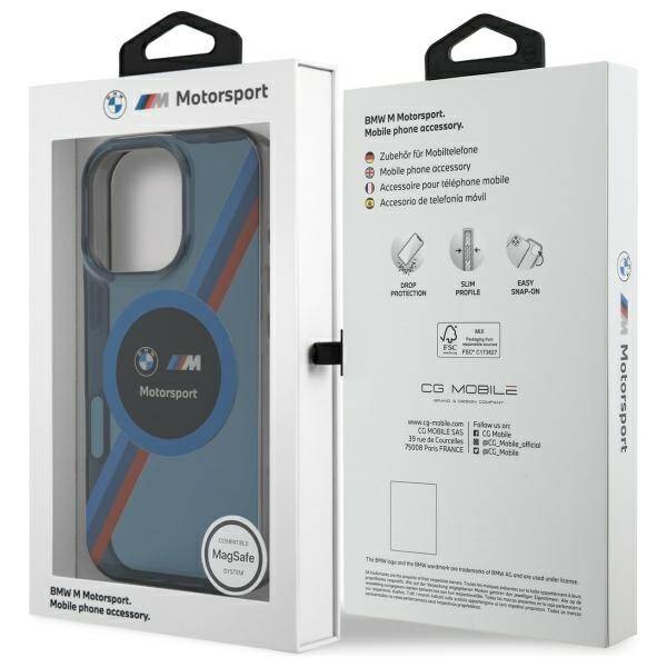 BMW BMHMP16L23HTPUV iPhone 16 Pro 6.3"    granatowy/navy hardcase Motorsport IML Circle MagSafe