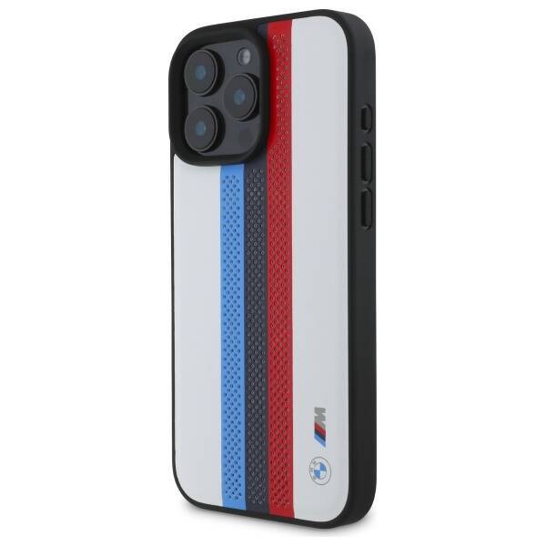 BMW BMHMP16X23PUPTH iPhone 16 Pro Max     6.9" biały/white hardcase M Perf. Tricolor Printed Stripes MagSafe