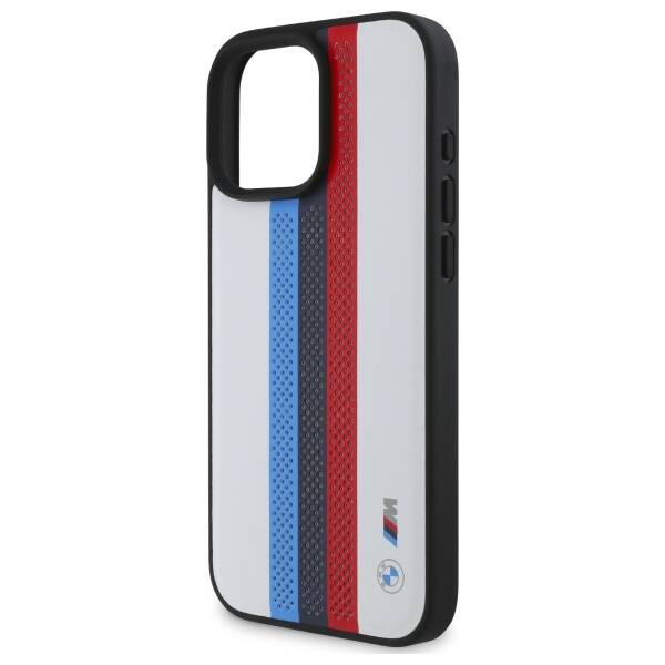 BMW BMHMP16X23PUPTH iPhone 16 Pro Max     6.9" biały/white hardcase M Perf. Tricolor Printed Stripes MagSafe