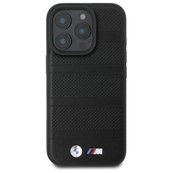 BMW BMHMP16X23PUSPK iPhone 16 Pro Max     6.9" czarny/black hardcase M Perforated And Stitched Line MagSafe