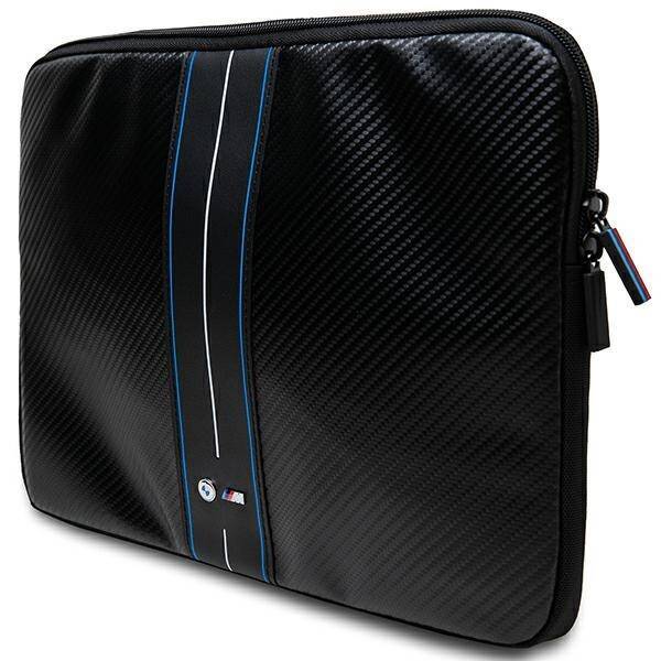 BMW Sleeve BMCS14COMSCAKL 14" czarny/black Carbon Blue Stripes