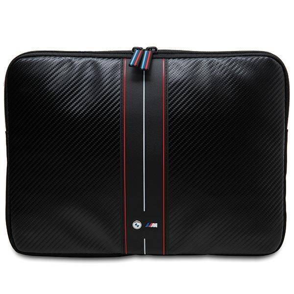 BMW Sleeve BMCS16COMSCAKR 16" czarny/black Carbon Red Stripes