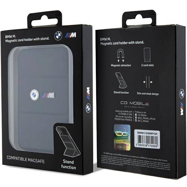 BMW WALLET CARD SLOT STAND BMWCSMMPGK CZARNY /BLACK MAGSAFE M EDITION COLLECTION