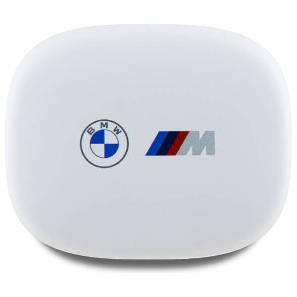 BMW słuchawki Bluetooth BMBEMIATP20LOH    TWS + stacja dokująca biały/white Printed Logos