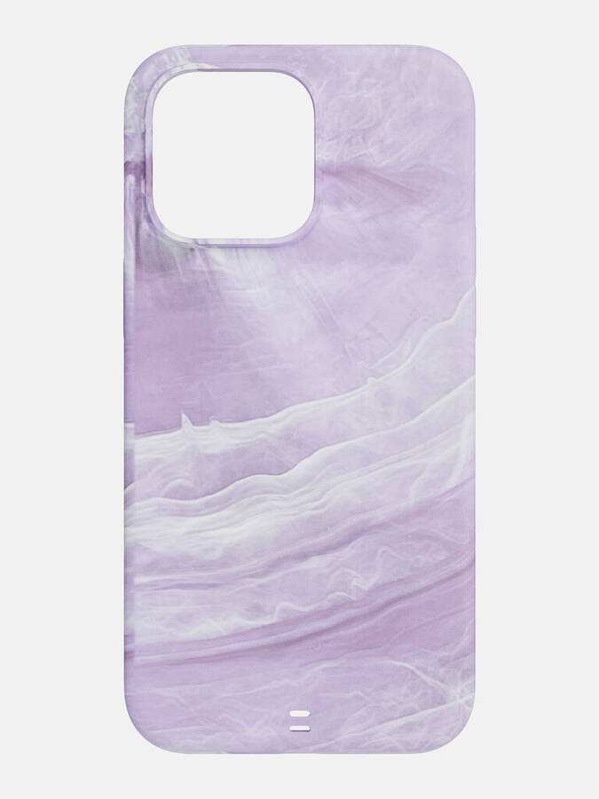 BODYGUARDZ CARVE MARBLE W/MAGSAFE, IPHONE 15 PRO MAX 2023, MAGSAFE, ANTI-M, SUS, PURPLE/WHITE