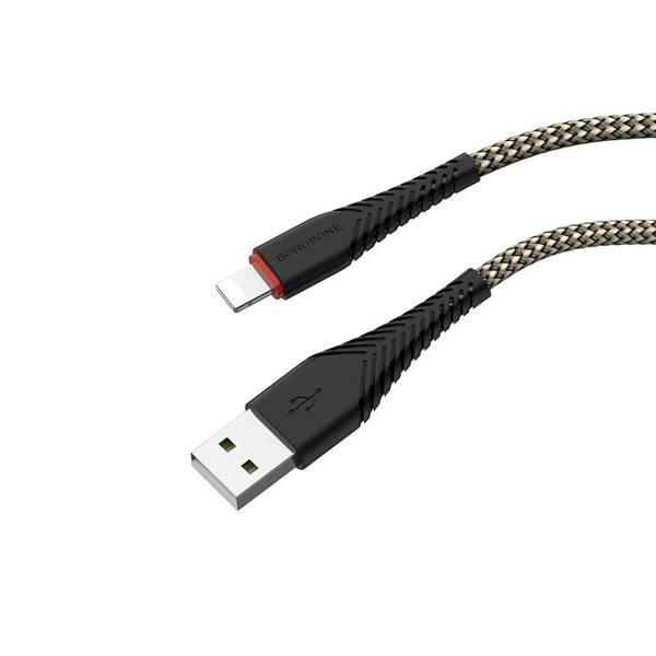 BOROPHONE USB KABEL - BX25 2A LIGHTNING 1M BLACK