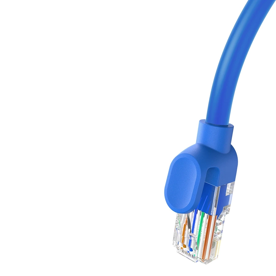 Baseus High Speed ​​Cat 6 RJ-45 1000Mb/s Ethernet cable 1m round - blue