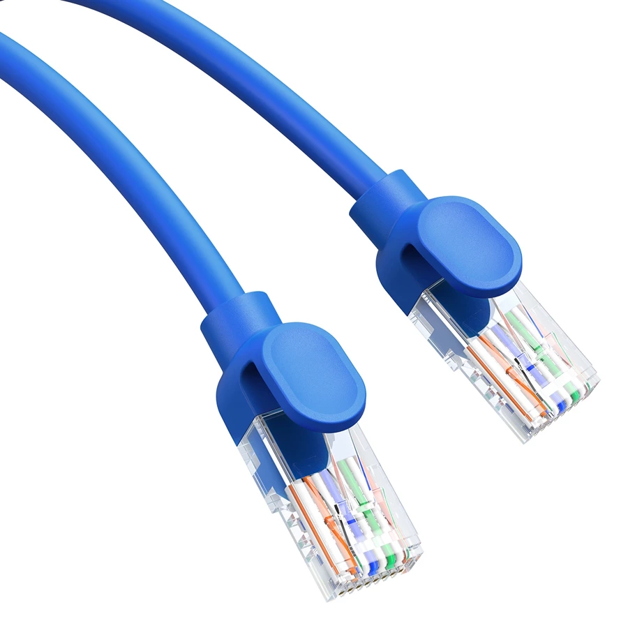 Baseus High Speed ​​Cat 6 RJ-45 1000Mb/s Ethernet cable 1m round - blue