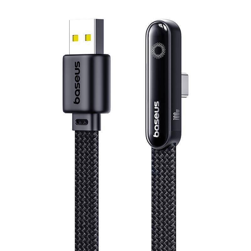 Baseus Kabel szybkiego ładowania MVP 3 USB-A do USB-C 100W 1m Czarny