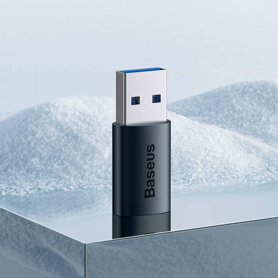 Baseus adapter Ingenuity USB-A 3.1 do USB-C niebieski OTG