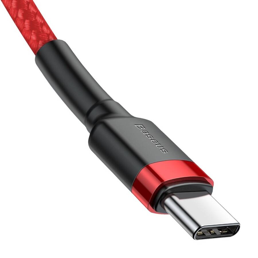 Baseus kabel Cafule PD 2.0 USB-C - USB-C 1,0m 3A czerwony 60W