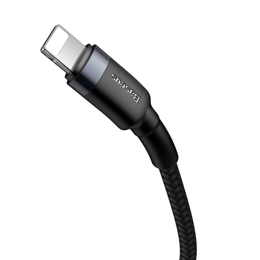 Baseus kabel Cafule PD USB-C - Lightning 1,0 m szaro-czarny 18W