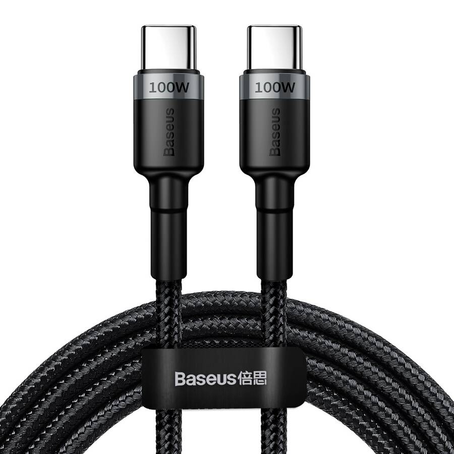 Baseus kabel Cafule PD USB-C - USB-C 2,0 m 5A szaro-czarny 100W