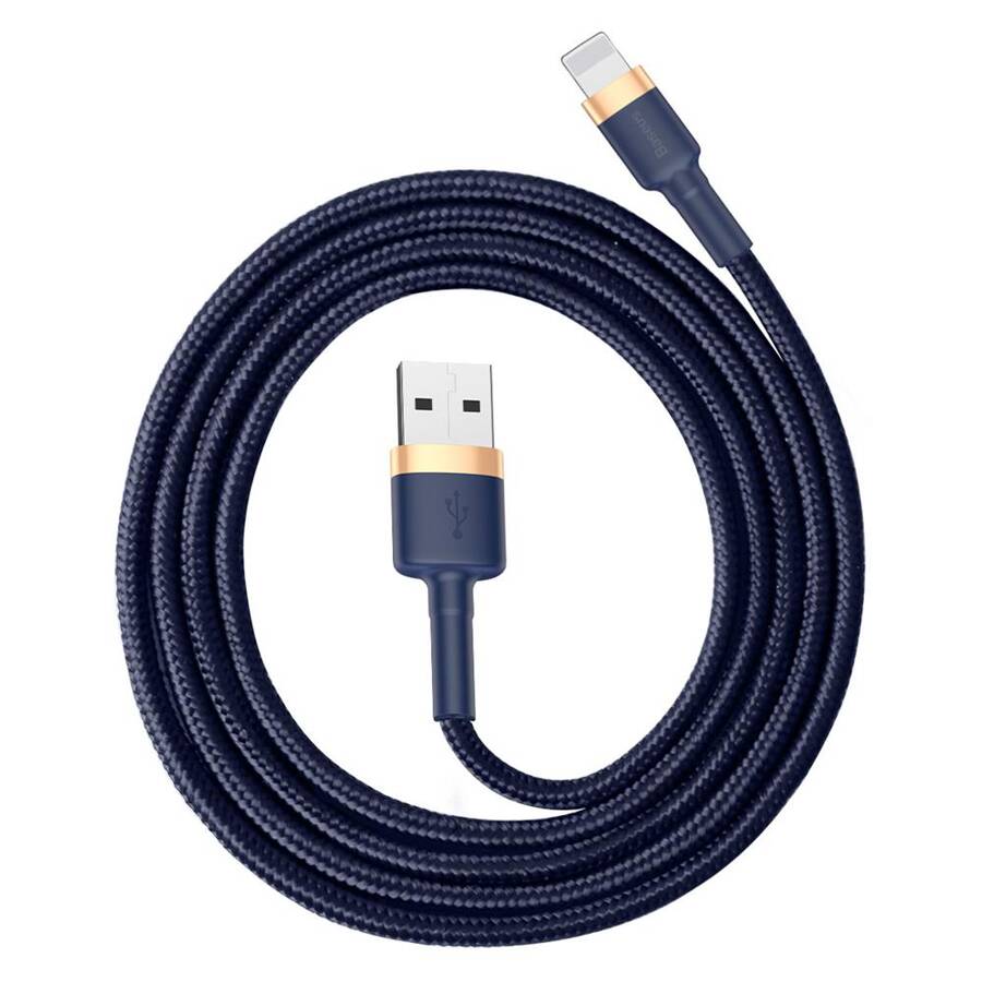 Baseus kabel Cafule USB - Lightning 1,0 m 2,4A złoto-niebieski