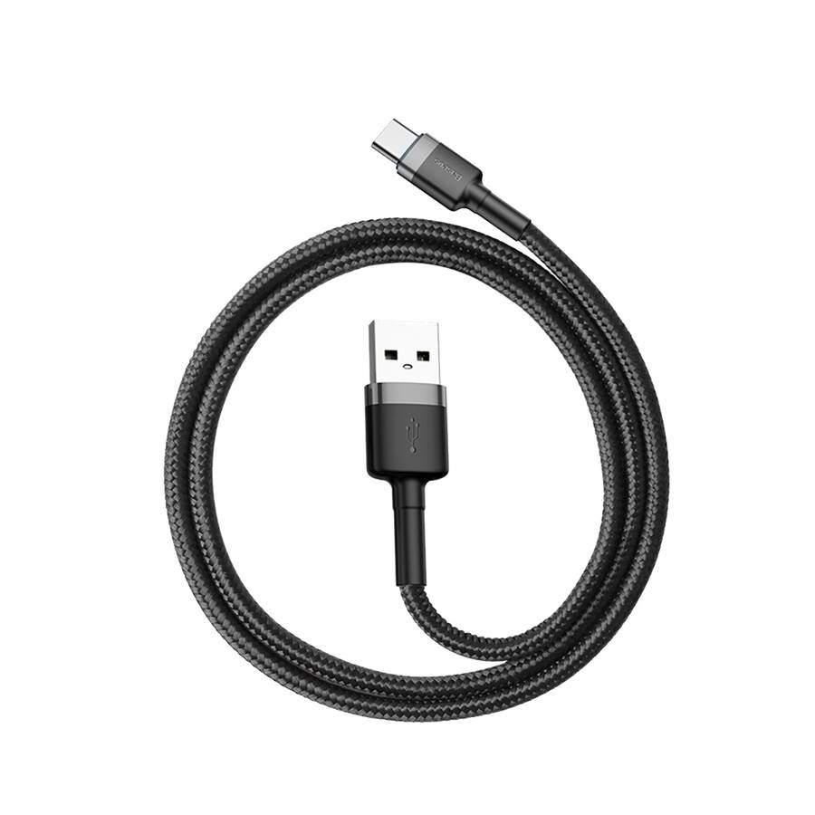 Baseus kabel Cafule USB - USB-C 0,5 m 3A szaro-czarny