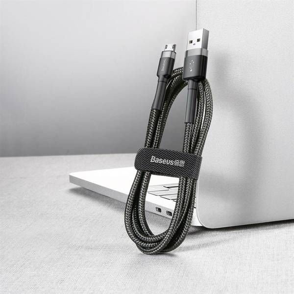 Baseus kabel Cafule USB - micro USB 3,0m 2A szaro-czarny