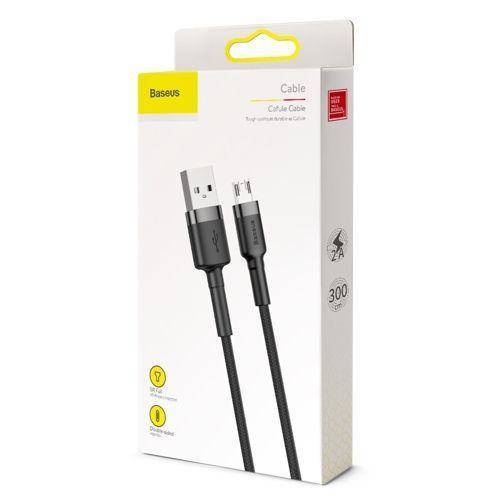 Baseus kabel Cafule USB - micro USB 3,0m 2A szaro-czarny