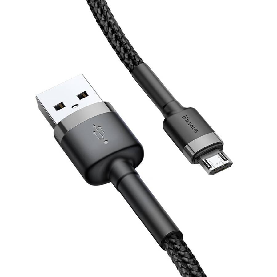 Baseus kabel Cafule USB - microUSB 0,5 m 2,4A szaro-czarny