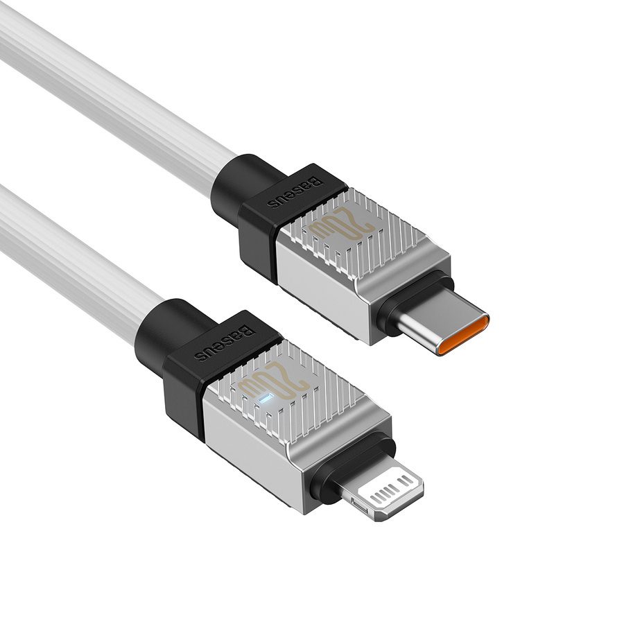 Baseus kabel CoolPlay USB-C - Lightning 1m 20W biały