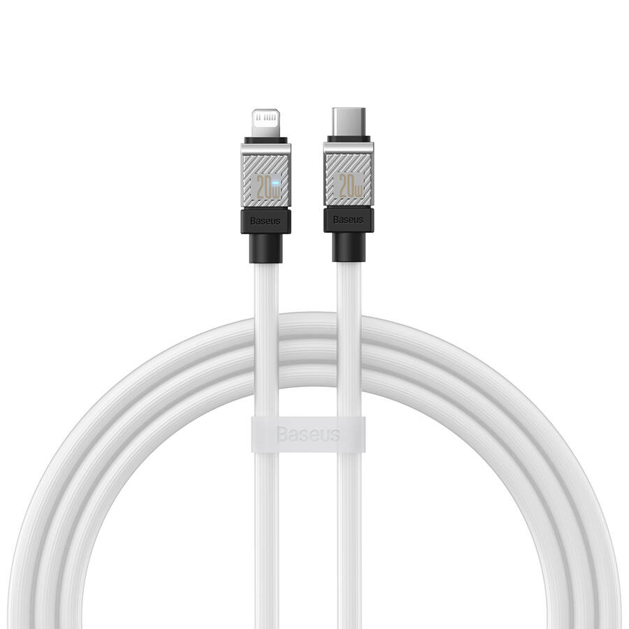 Baseus kabel CoolPlay USB-C - Lightning 2m 20W biały