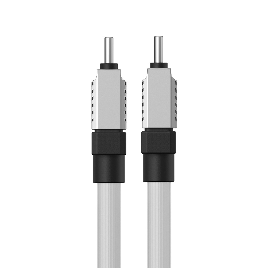 Baseus kabel CoolPlay USB-C - USB-C 1m 100W biały