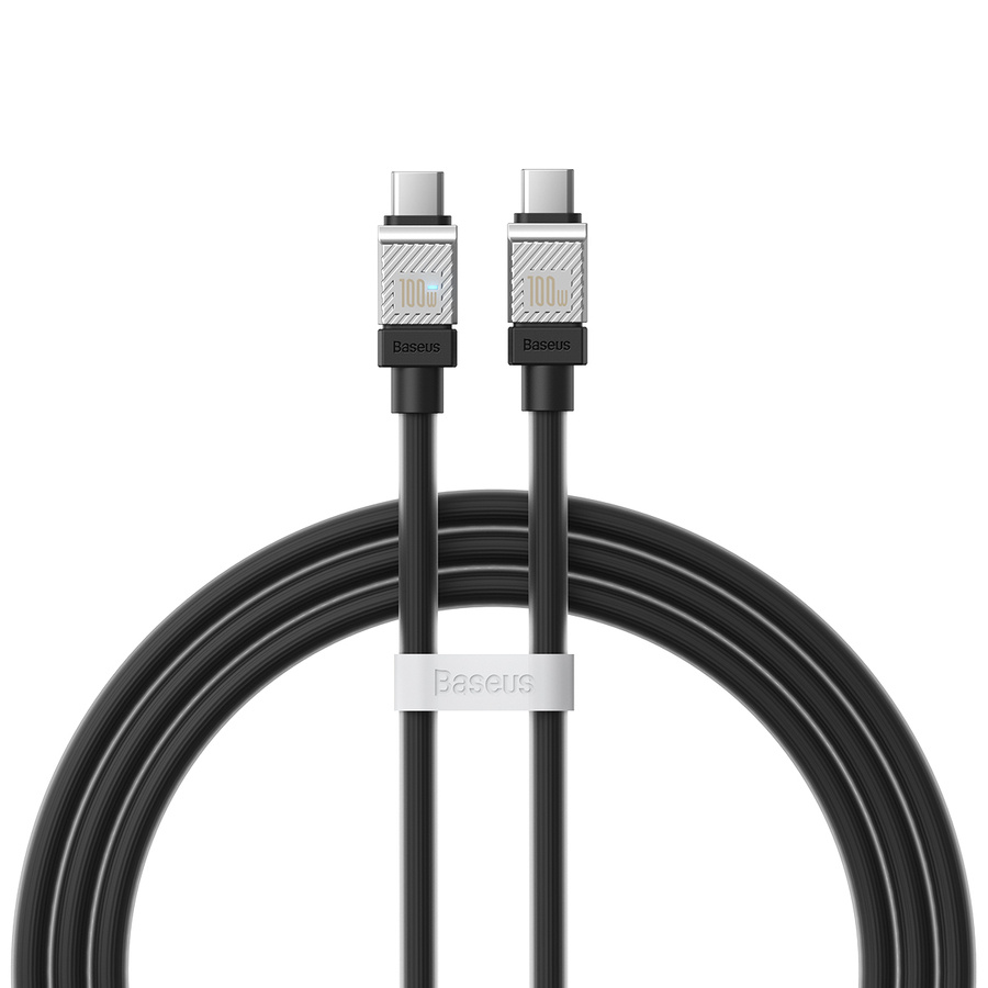 Baseus kabel CoolPlay USB-C - USB-C 1m 100W czarny