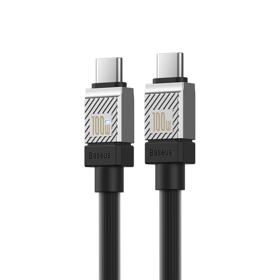 Baseus kabel CoolPlay USB-C - USB-C 1m 100W czarny