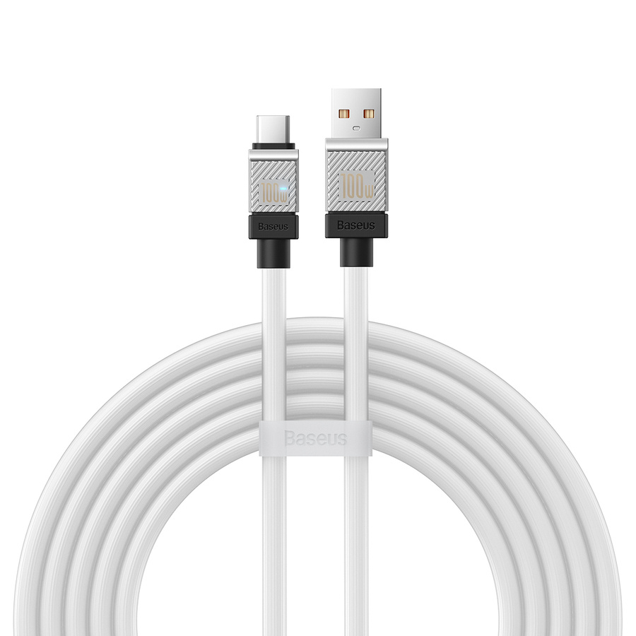 Baseus kabel CoolPlay USB - USB-C 2m 100W biały