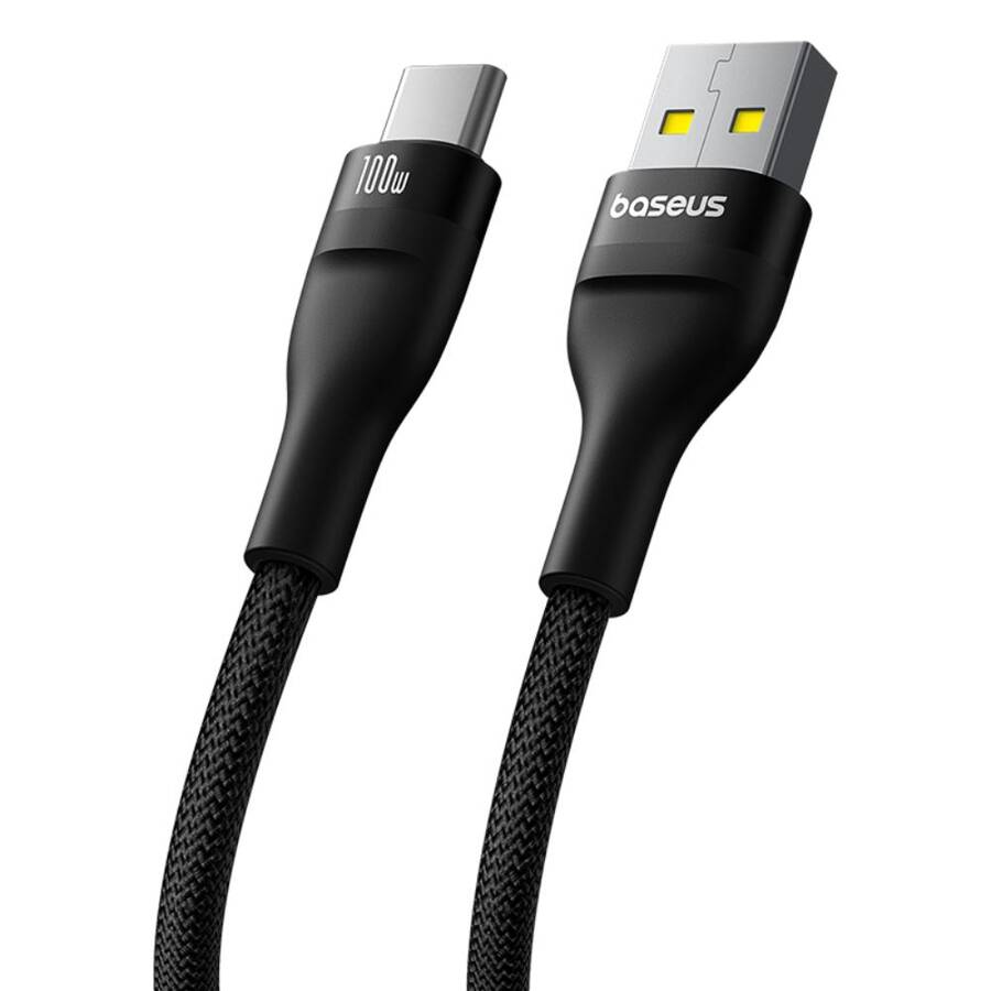 Baseus kabel Flash 2 Charging Cable USB to USB-C 100W 1m Cluster czarny