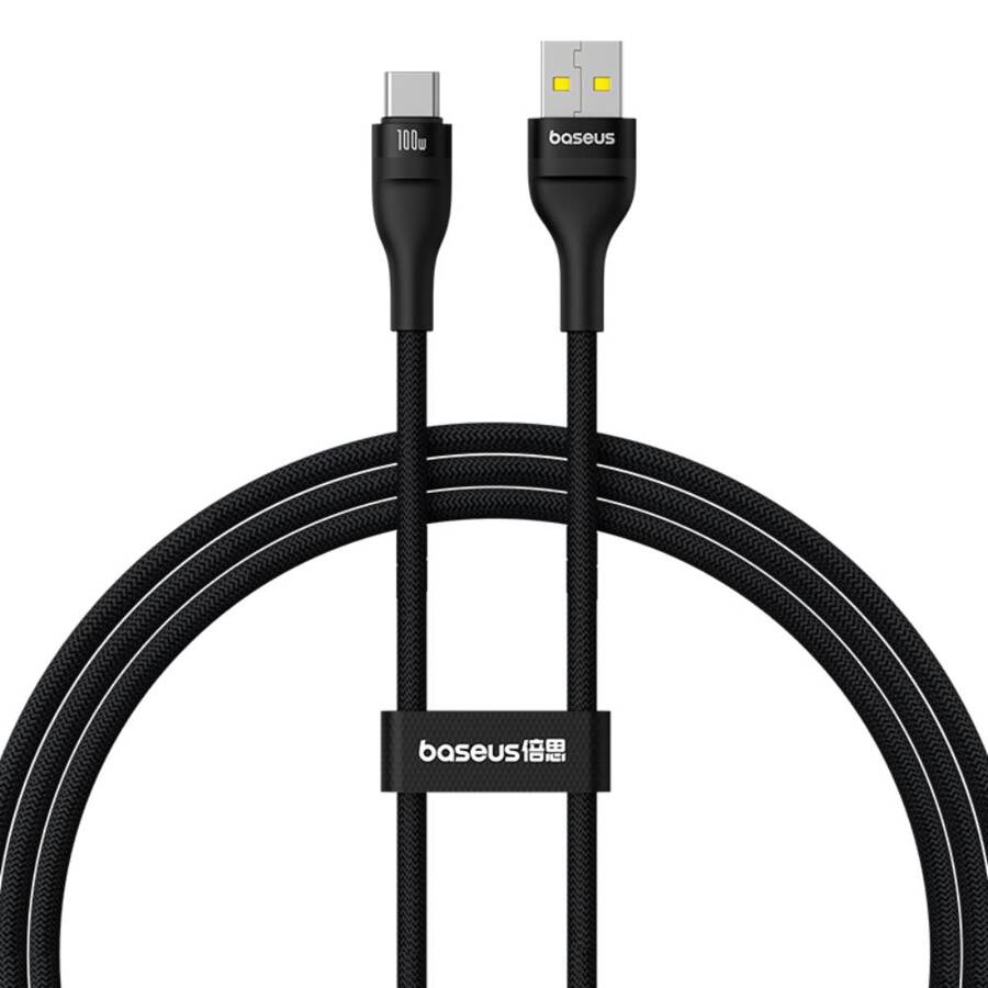 Baseus kabel Flash 2 Charging Cable USB to USB-C 100W 2m Cluster czarny