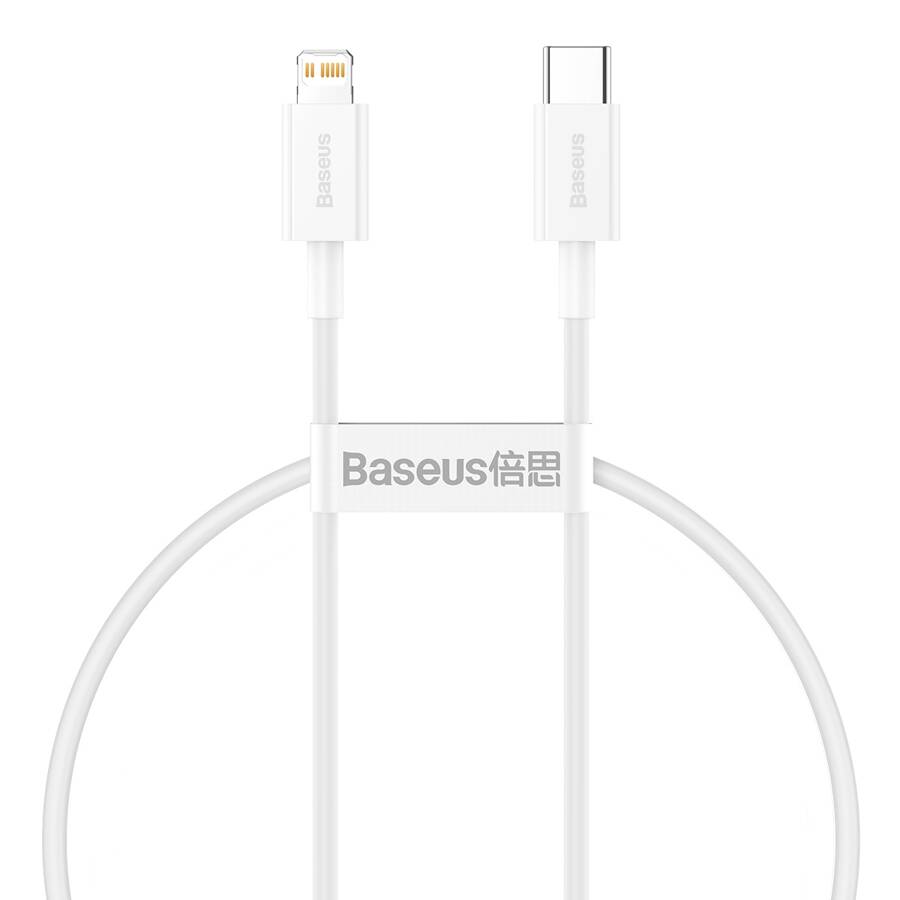 Baseus kabel Superior PD USB-C - Lightning 0,25 m biały 20W