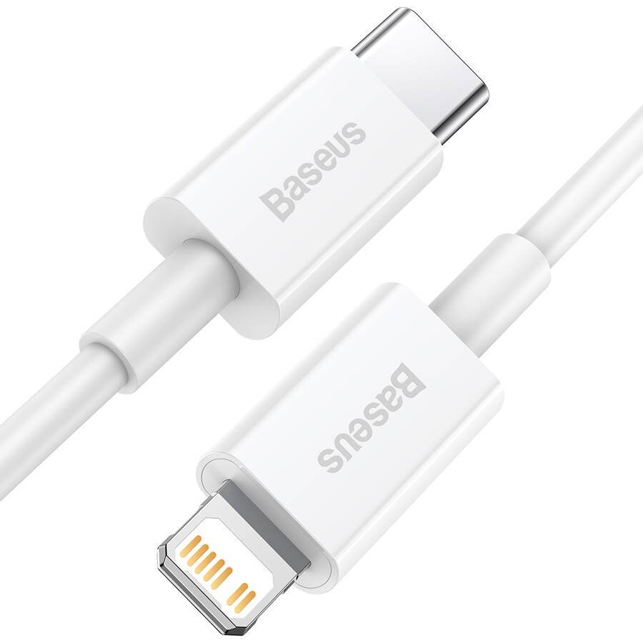 Baseus kabel Superior PD USB-C - Lightning 1,0 m biały 20W