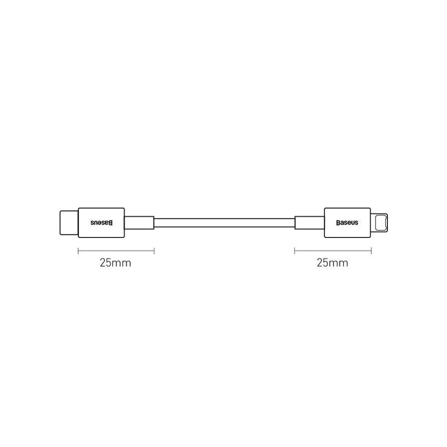 Baseus kabel Superior PD USB-C - Lightning 1,0 m czarny 20W