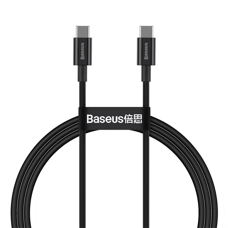 Baseus kabel Superior PD USB-C - USB-C 1,0m czarny 100W